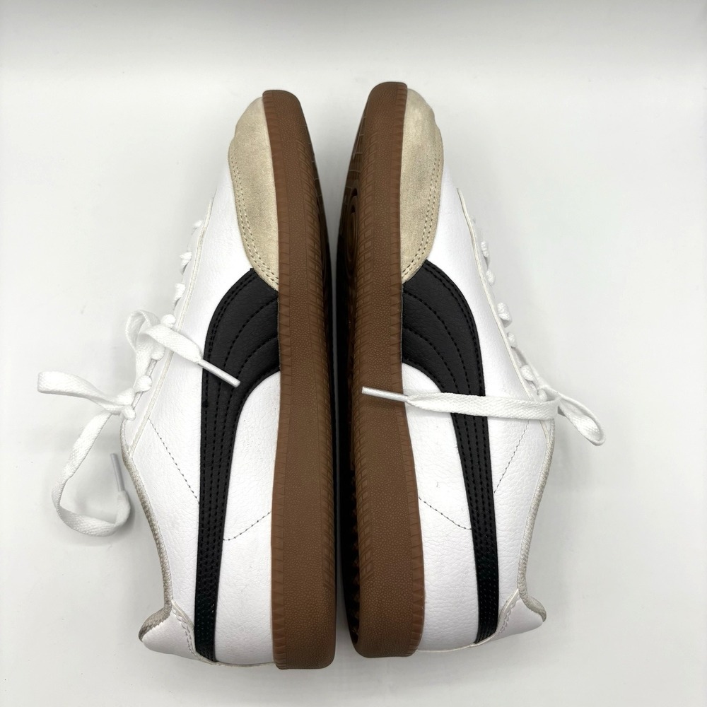 Puma White Black Club 5v5 Gum-Trim Athletic Sneakers - sz 9 - Picture 5 of 7